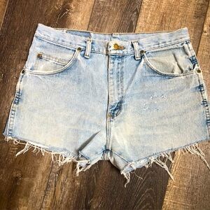 Vintage Wrangler cutoff jean shorts